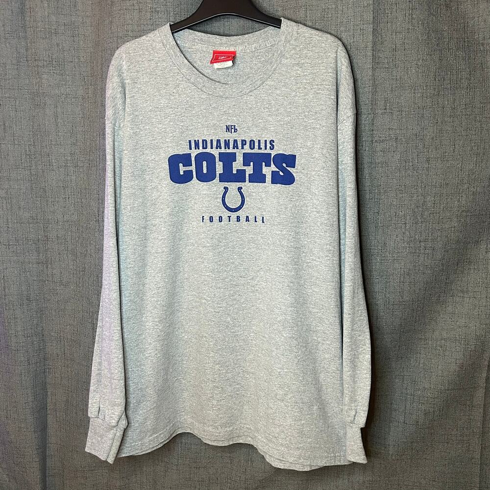 Vtg. NFL Indianapolis Colts Crewneck L/S Tee Men's Size Large